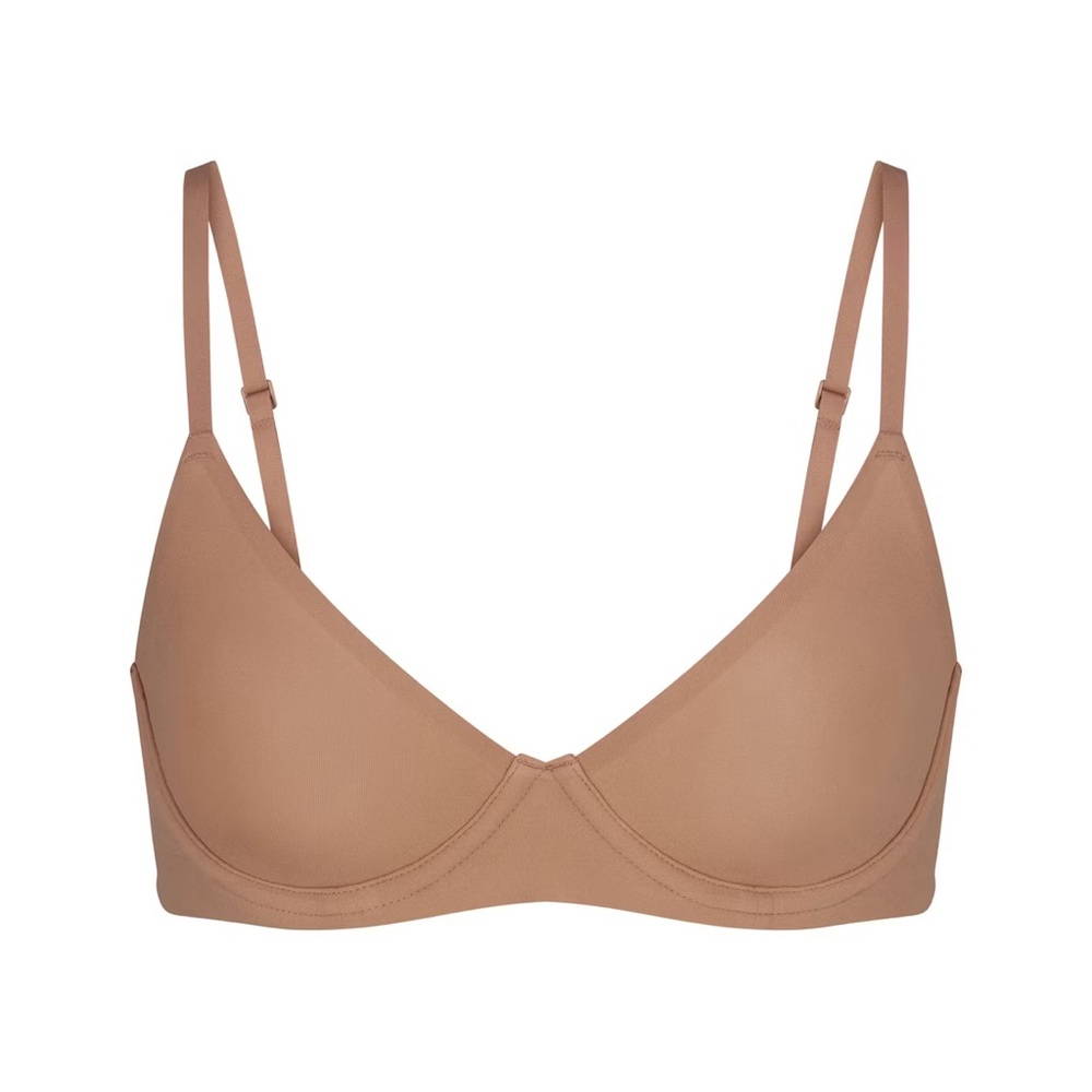 NWT SKIMS Fits Everyone Unlined Demi Bra 36D Sienna